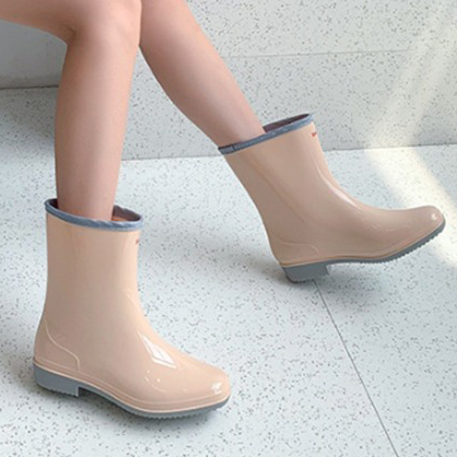 빅사이즈 여성 장화 레인부츠 10 (성인 여름 예쁜 비 미끄럼방지 방수)