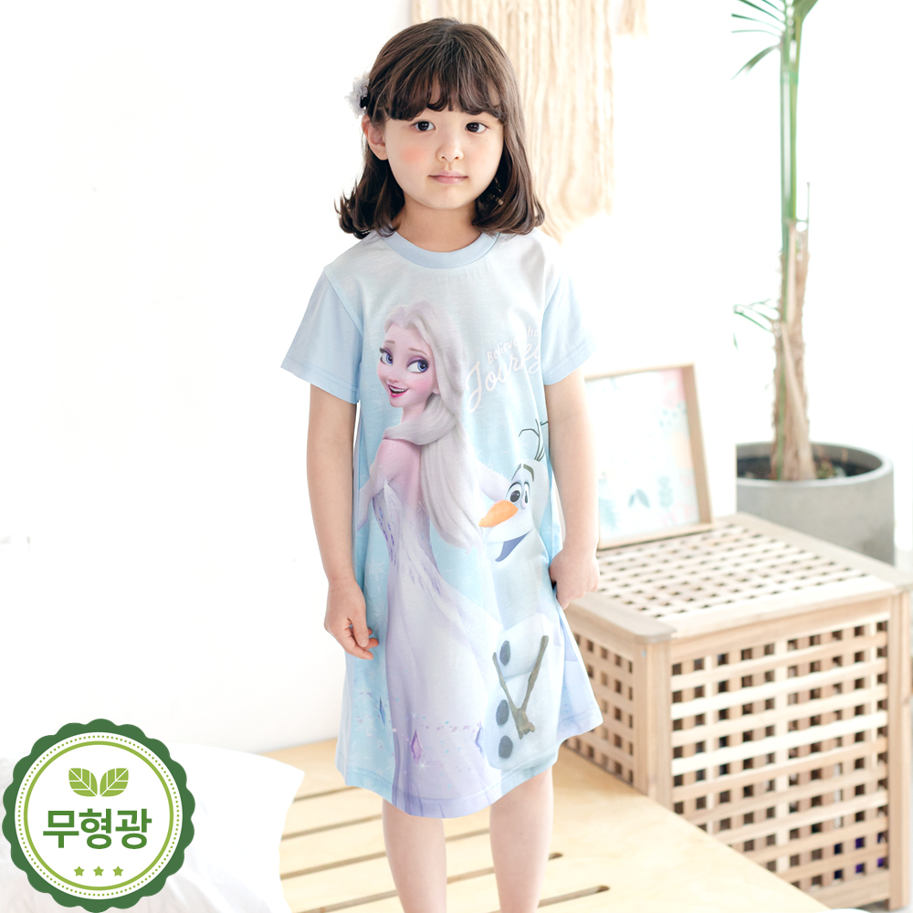 (1+1) 유아 실내복 엘사 시크릿쥬쥬 여아 원피스 잠옷 - 상세 이미지 4