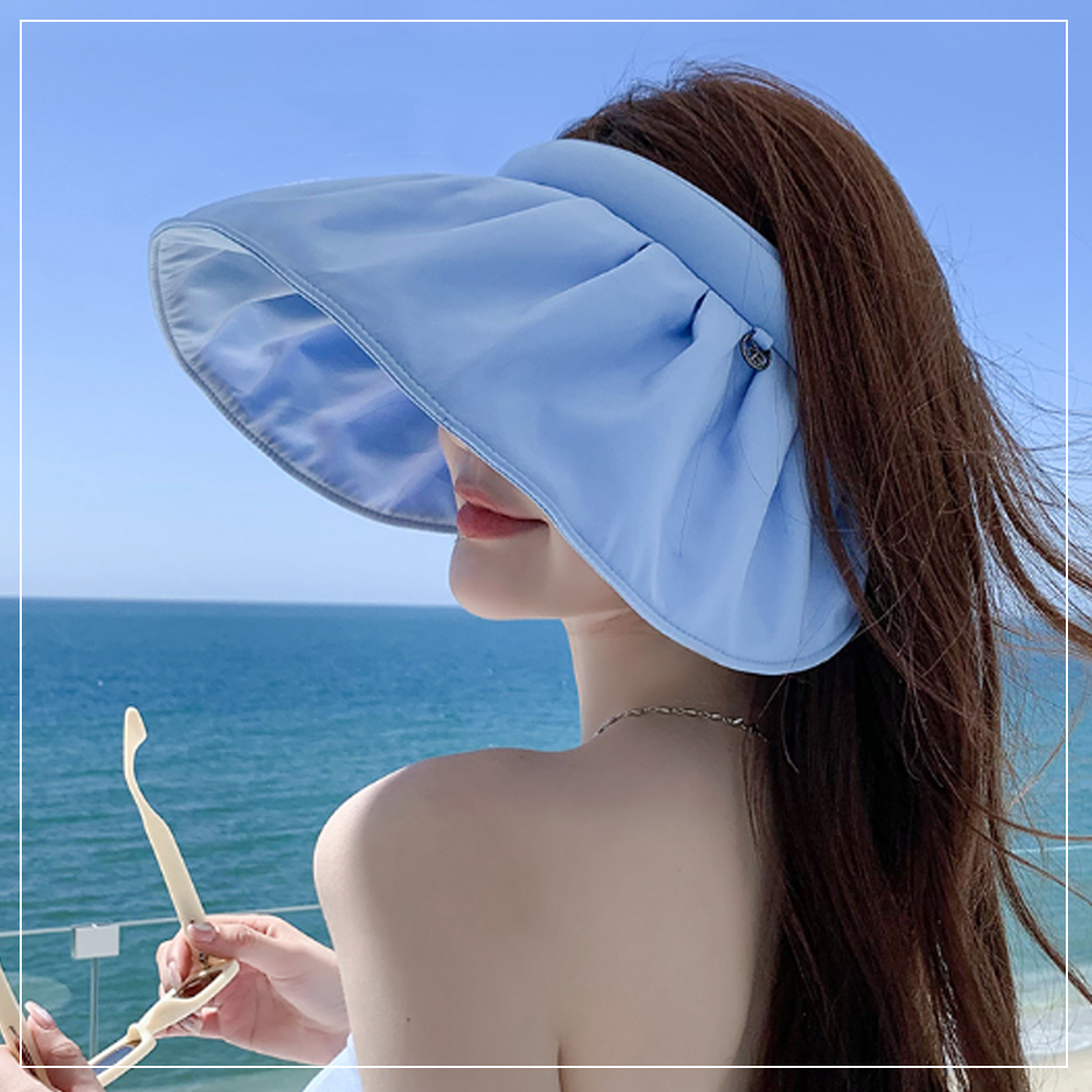 창 넓은 선캡 농사용 모자 여성 썬햇 라탄 캡 밭 농촌 아쿠아 워터파크 햇빛 차단 부니햇 - 상세 이미지 4