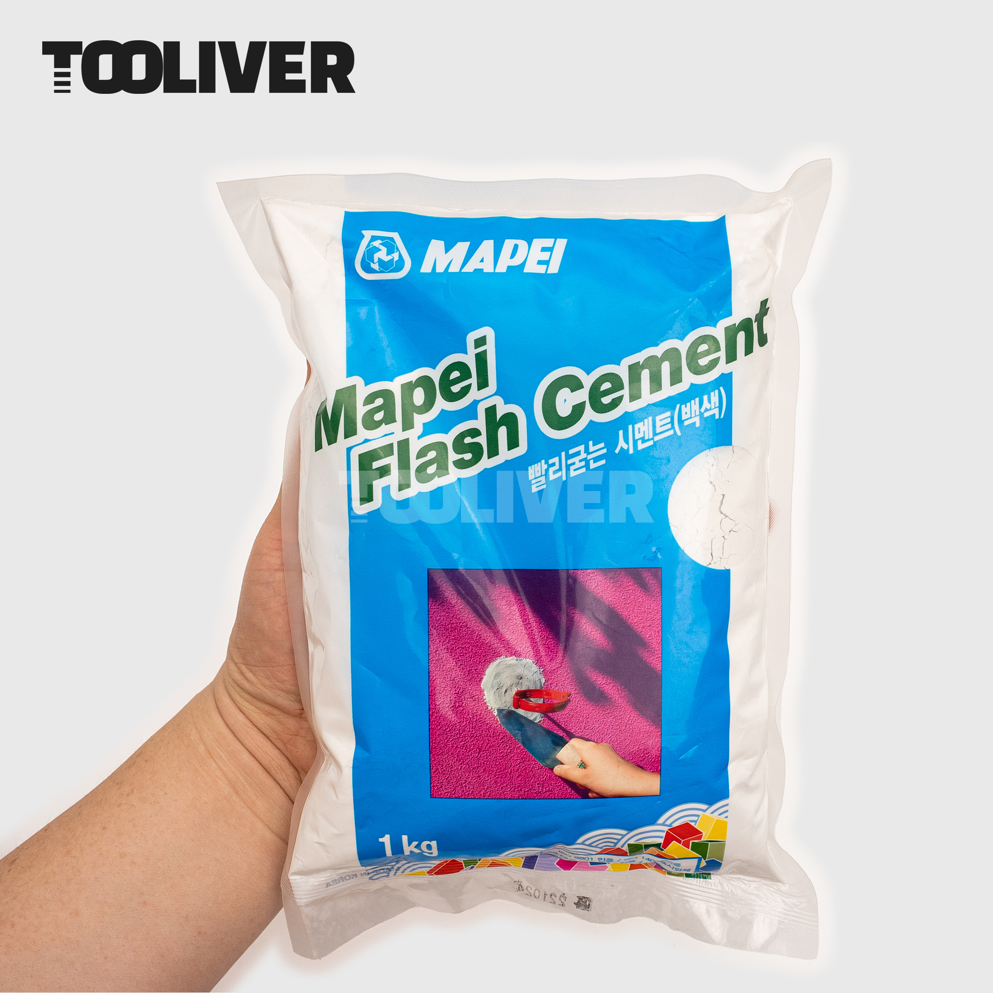 마페이 초속경 시멘트 빨리굳는 소포장 백색 1kg - 상품 이미지