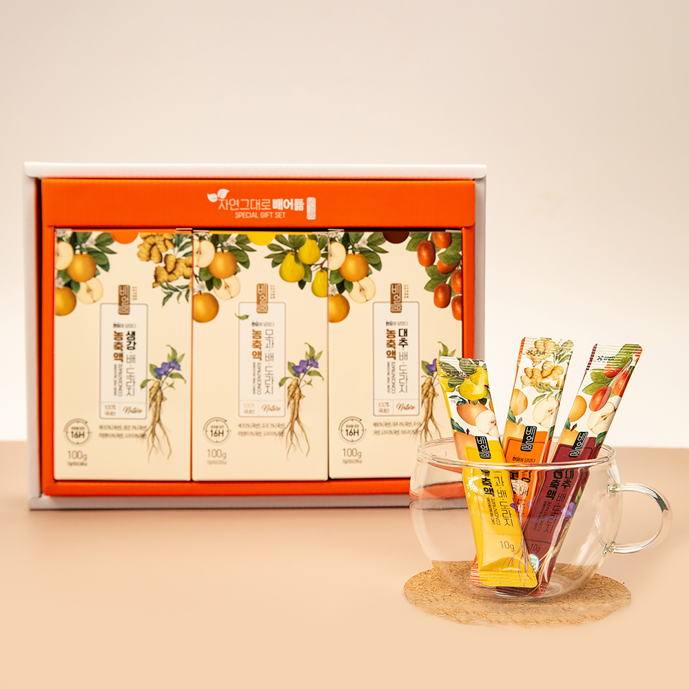 모과 생강 대추 배도라지 농축스틱 3종 선물세트 30포 제품 이미지