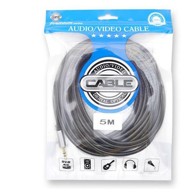 긴 스피커연결선 오디오 모니터스피커케이블 스피커연결잭 5M