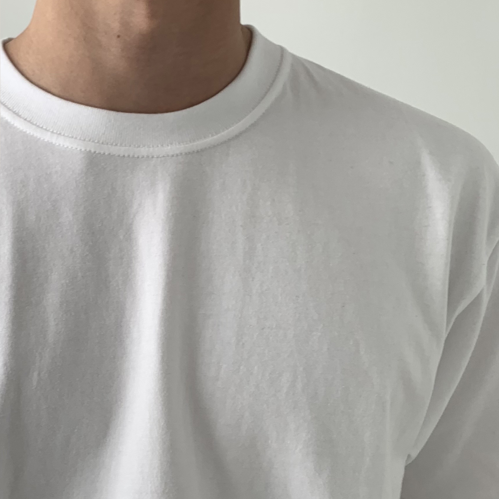 오버핏반팔 14수 헤비웨이트 라운드 오버핏 흰티 두꺼운반팔티 이미지 4