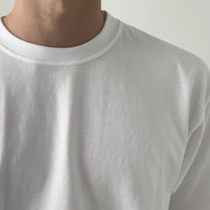 오버핏반팔 14수 헤비웨이트 라운드 오버핏 흰티 두꺼운반팔티 착용 후기 | 사이즈/핏 총정리 - 상품 이미지 4