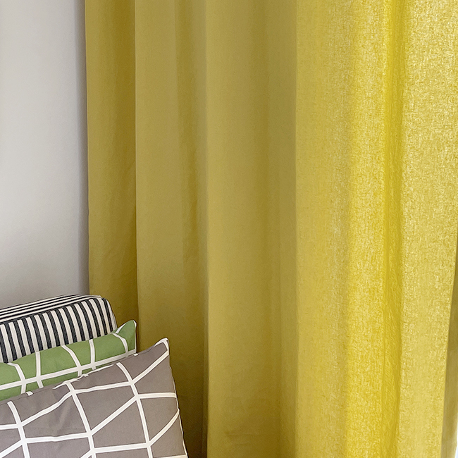 린넨 아이방커튼 민트 핀스타일 제작커튼