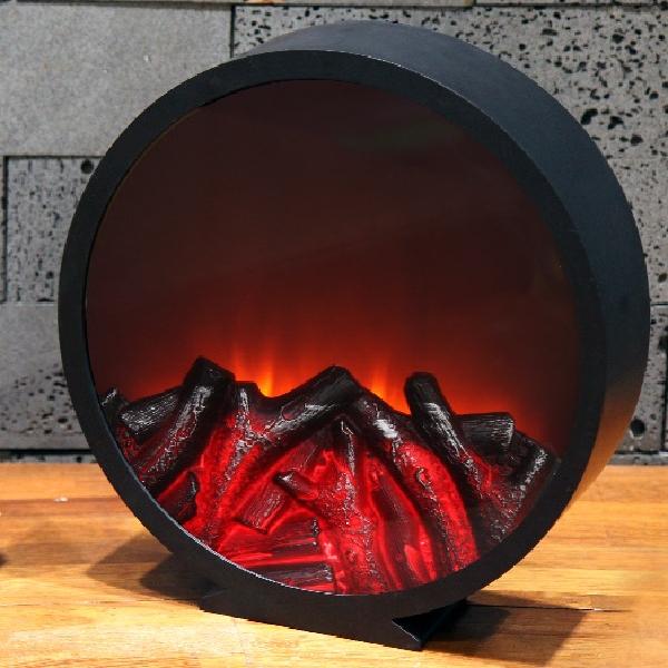 라운드형 불타는무드등 모닥불조명 벽난로램프 장작조명