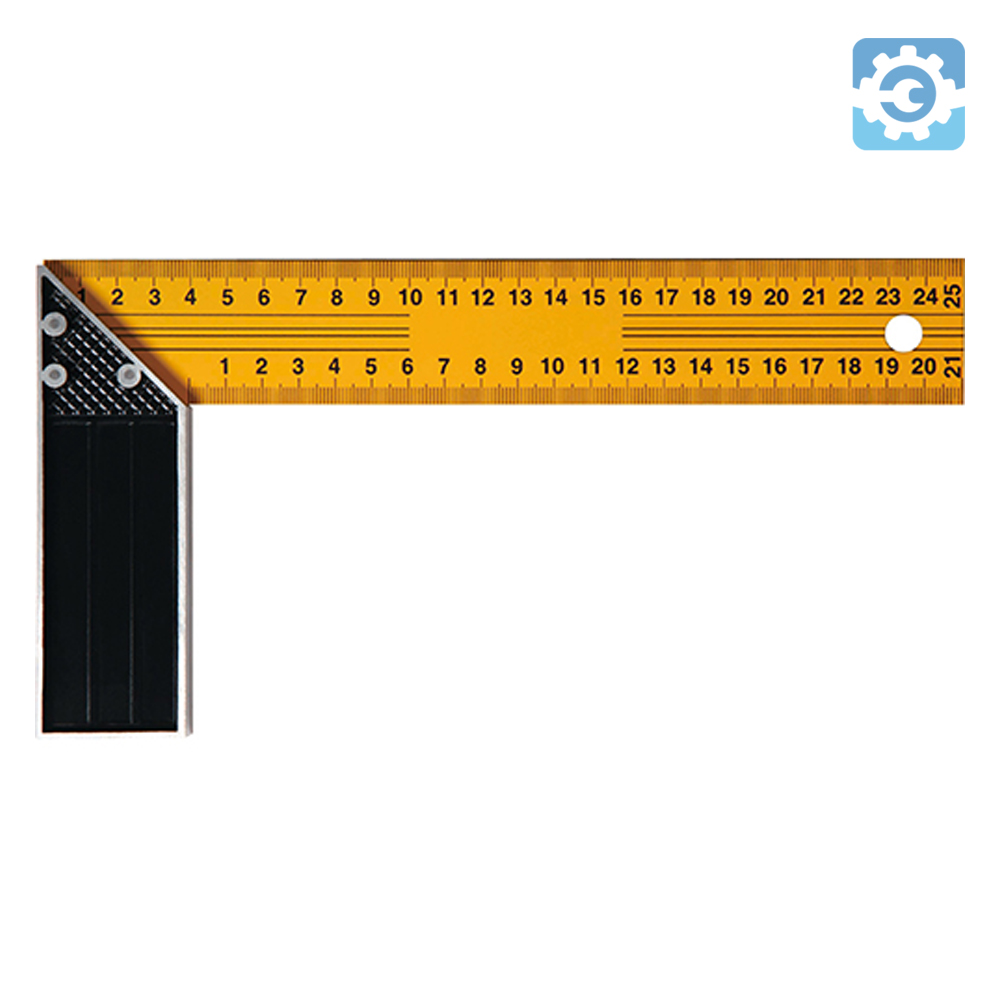 블루텍 알루미늄 150mm 눈금 직각자 BD-CA150 - 상품 이미지