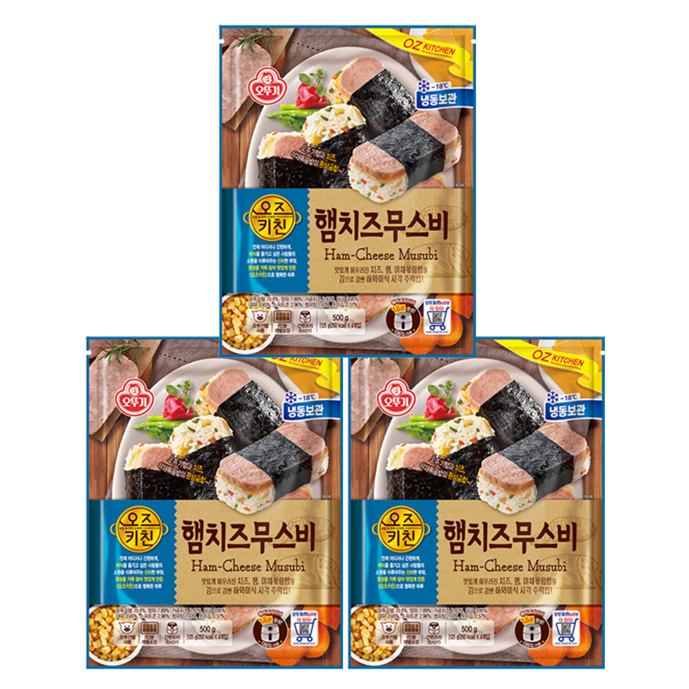 오뚜기 오즈키친 햄치즈 무스비 500g 3개 - 상품 이미지