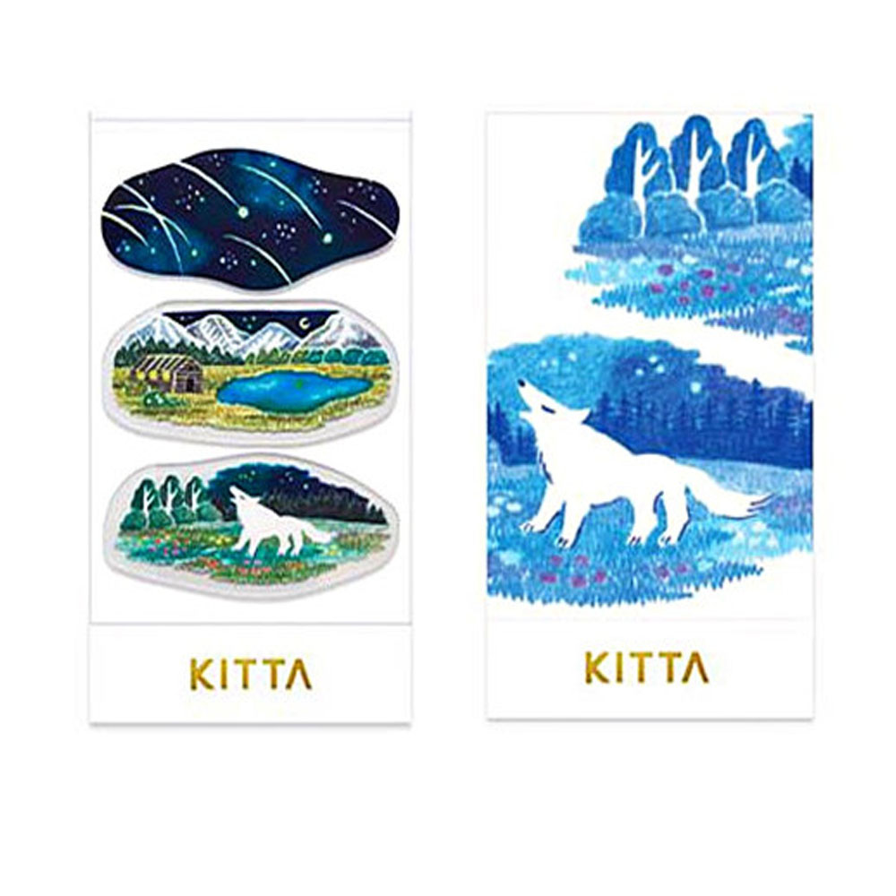 KITTA 클리어 다이컷 포켓 마스킹테이프 밤하늘 KITT015 - 상품 이미지