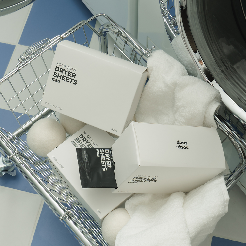 소프소프 드라이 퍼퓸시트 40매입 x 4 set - 건조기 의류관리기 향기 시트 - 상세 이미지 4