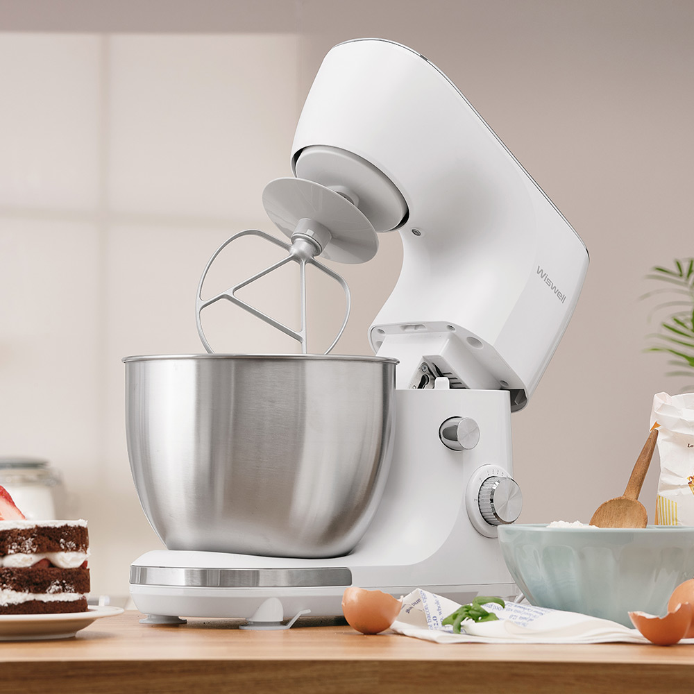 위즈웰 바즈 반죽기 5L 휘핑기 생크림 거품기 제빵 스탠드 믹서 홈베이킹 기계 밀가루