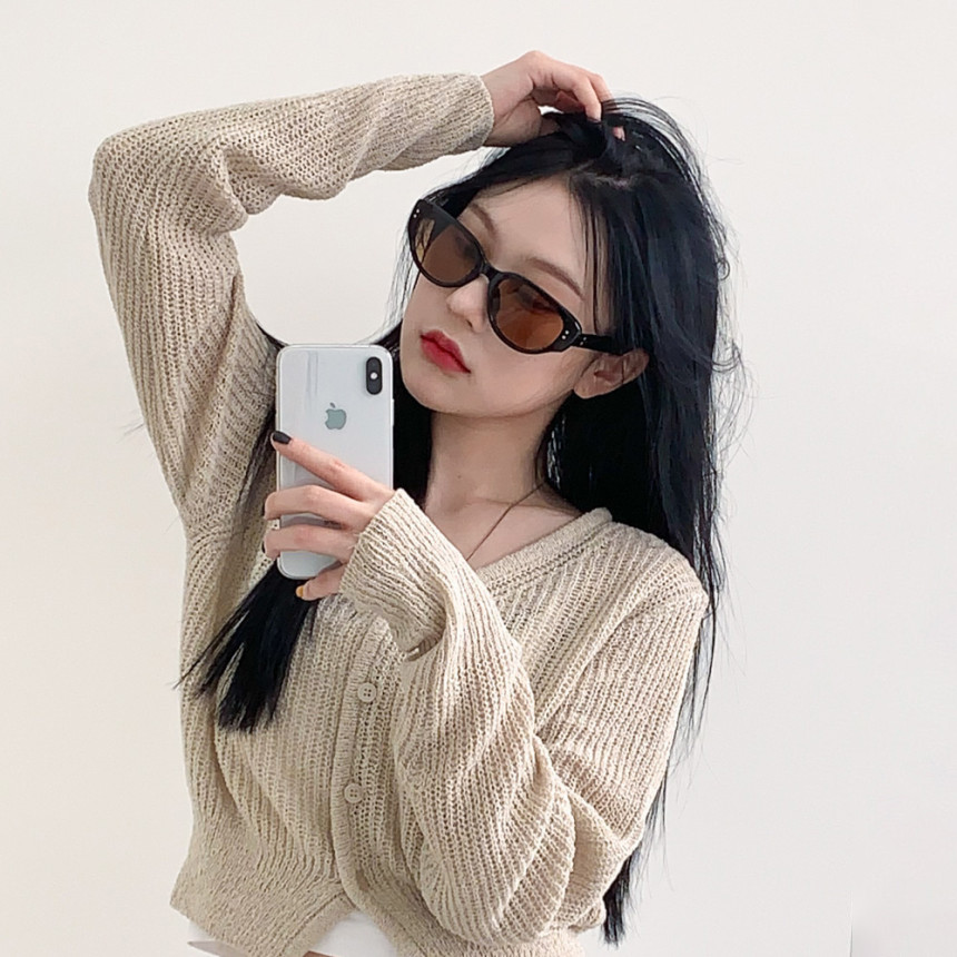 [UV400/선글라스16종] 캣츠 유니크 힙 y2k 라운드 인싸 레트로 자외선차단 틴트 선글라스 모음 상세 이미지 35