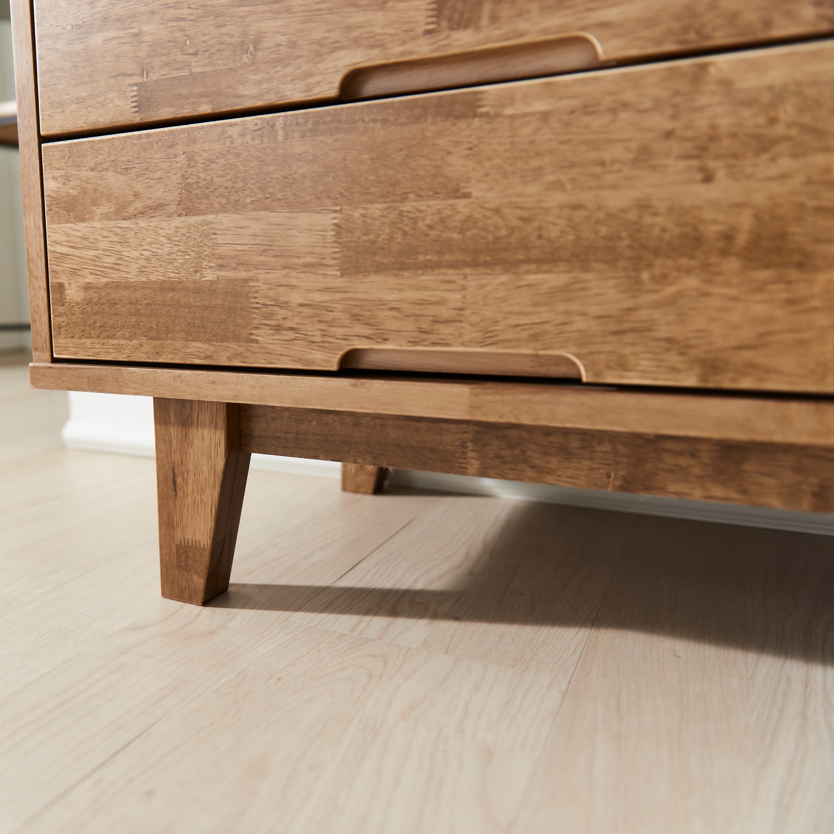 브루아 고무나무 원목거실장 티비다이 TV거실장 1500