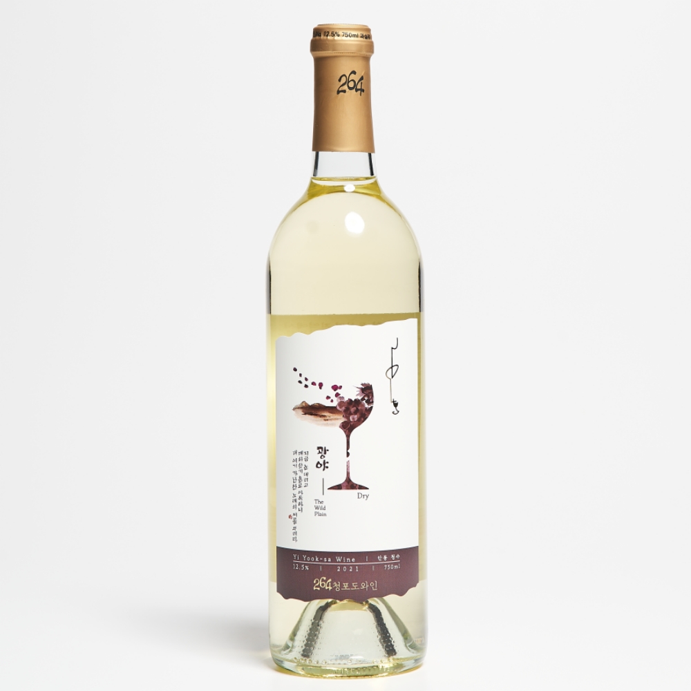 이육사와인 광야 12.5도 750ml 264청포도와인 청수 화이트(케이스포함) - 상세 이미지 2