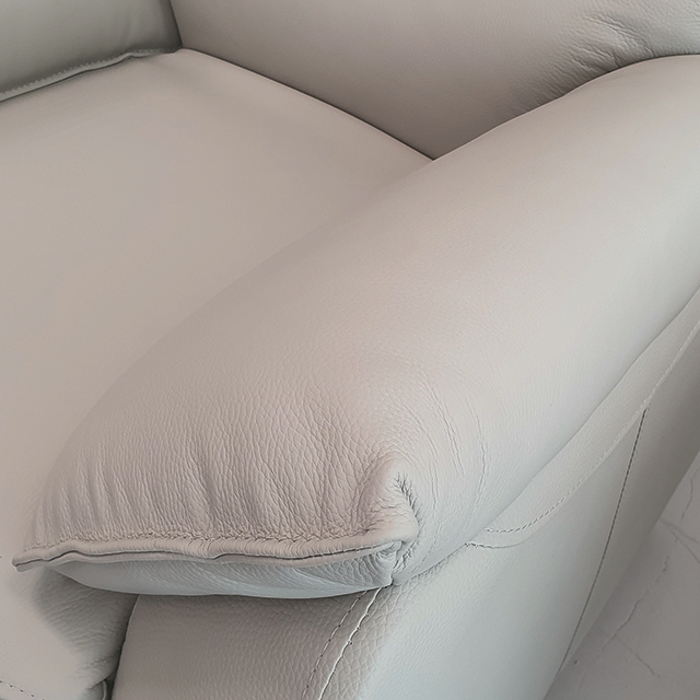 스코나 덱스터 천연 황소 통가죽 흔들 회전 1인 리클라이너 소파