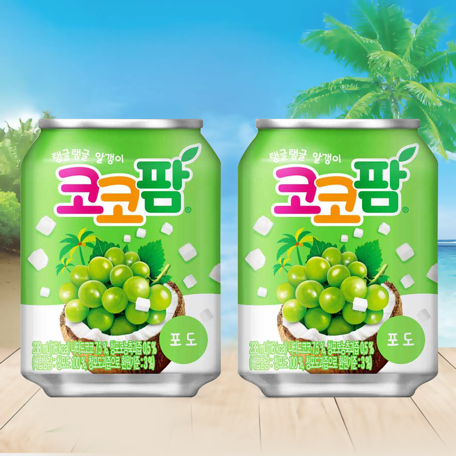 해태 코코팜 포도 238ml x 24캔 - 상품 이미지