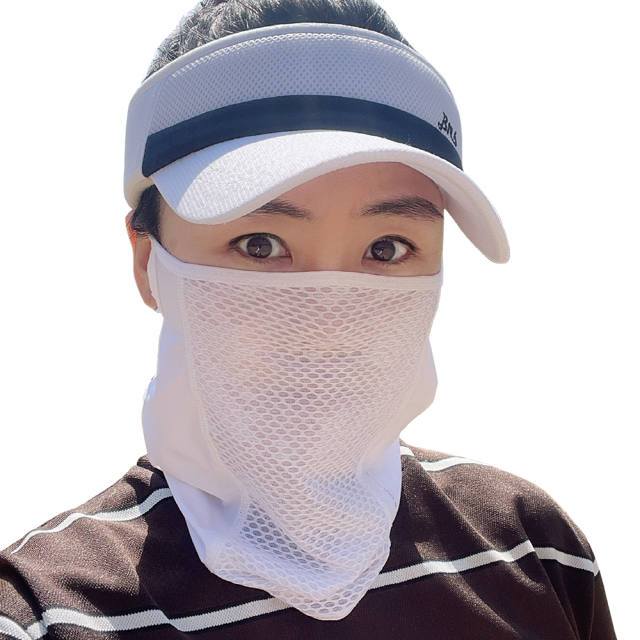 밥앤스미스 쿨링 자외선차단 안면마스크 등산 자전거 운동 마스크 얼굴햇빛가리개 페이스커버 - 상세 이미지 5
