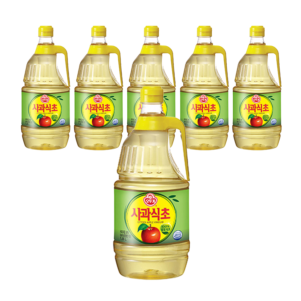 오뚜기 사과 식초 1.8L, 6개