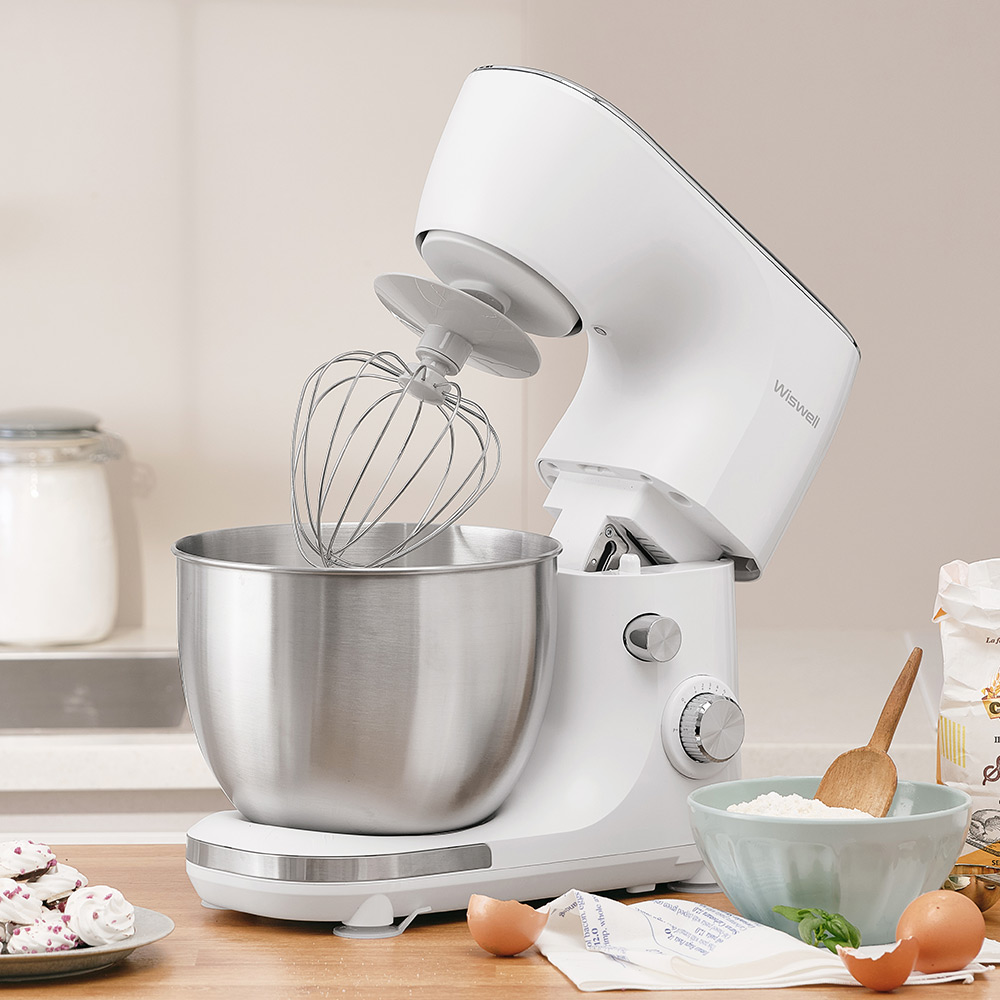 위즈웰 바즈 반죽기 5L 휘핑기 생크림 거품기 제빵 스탠드 믹서 홈베이킹 기계 밀가루