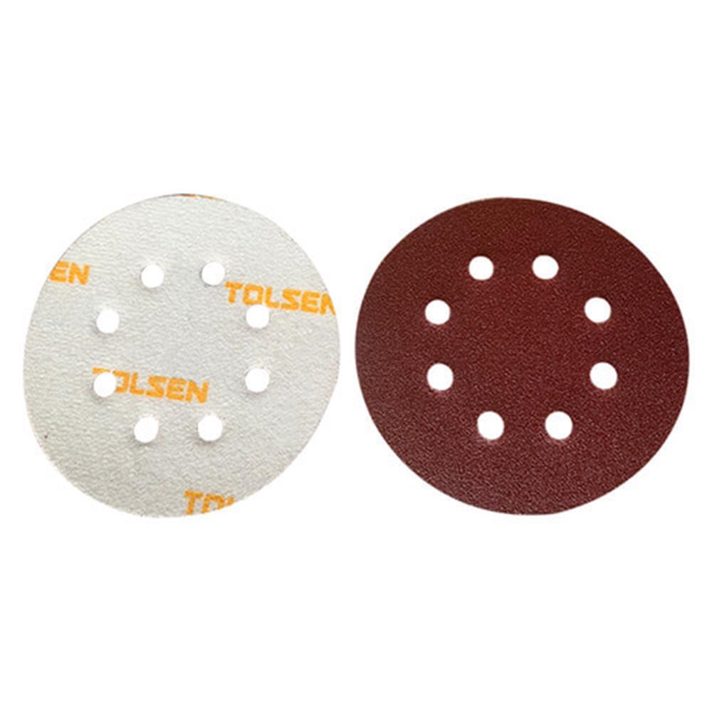 20개 흡진원형사포 5인치 250mm 5매입 목공 연마 샌딩 광택 녹제거 목공방 작업실 : KINOCITY