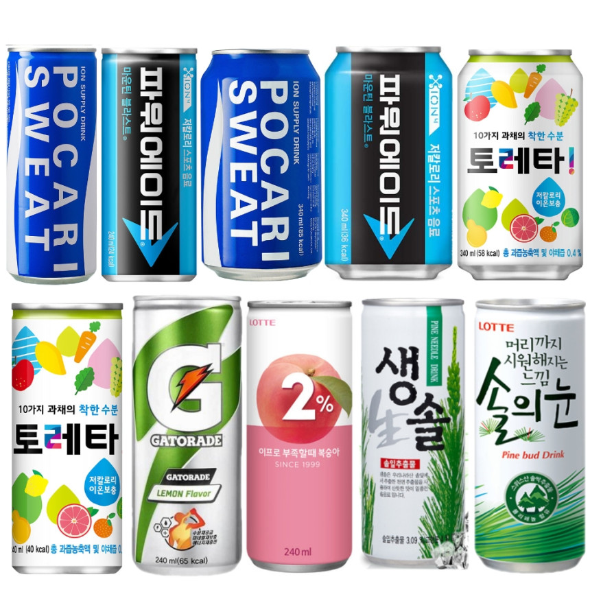 뚱캔 캔음료 음료수 코카콜라 펩시콜라 제로 칠성사이다 355ml 24캔 각6개씩 도매 사진 6