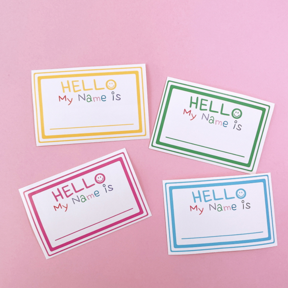 네임스티커 어린이집 유치원 답례품 생일축하 구디백 포장 스티커 이름스티커 제품 이미지