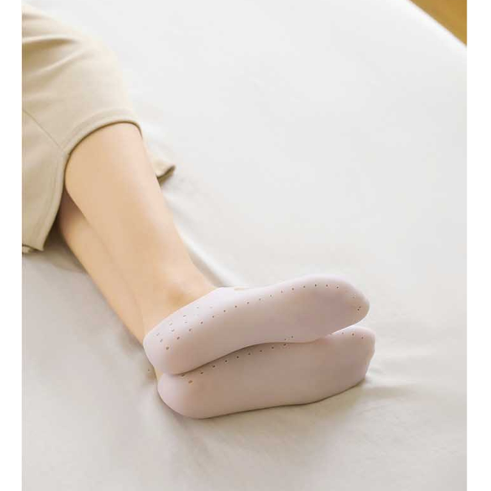발꿈치양말 발 뒷꿈치 바닥 갈라짐 실리콘 보습 양말 - 상세 이미지 4
