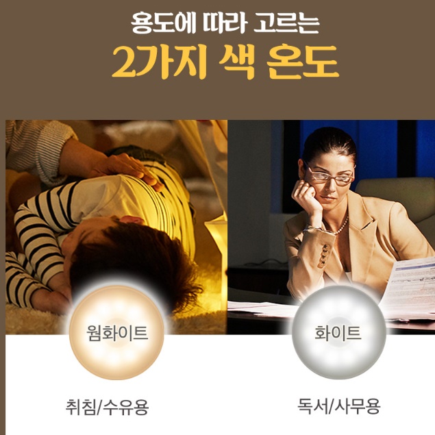 붙이는 led 부착식 전등 센서 무드등 접착식 조명 무선 조명 - 상세 이미지 5