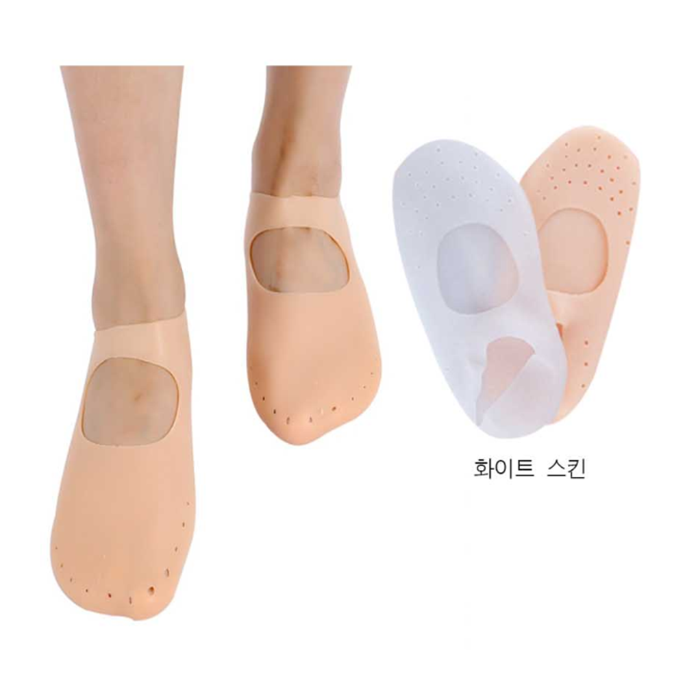 발꿈치양말 발 뒷꿈치 바닥 갈라짐 실리콘 보습 양말 - 상세 이미지 2