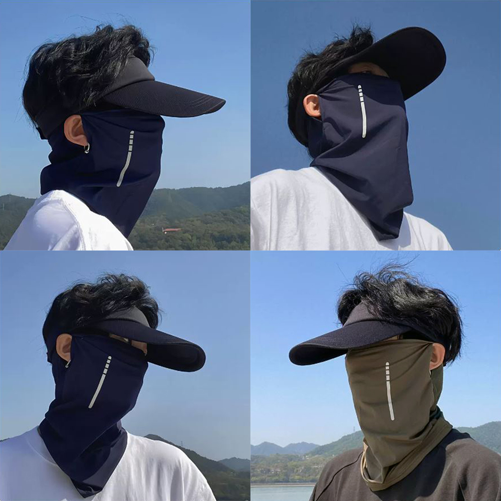 골프 스포츠 마스크 자외선차단 페이스커버 남자 쿨 냉감 운동용 등산 자전거 버프 바이크 - 상품 이미지