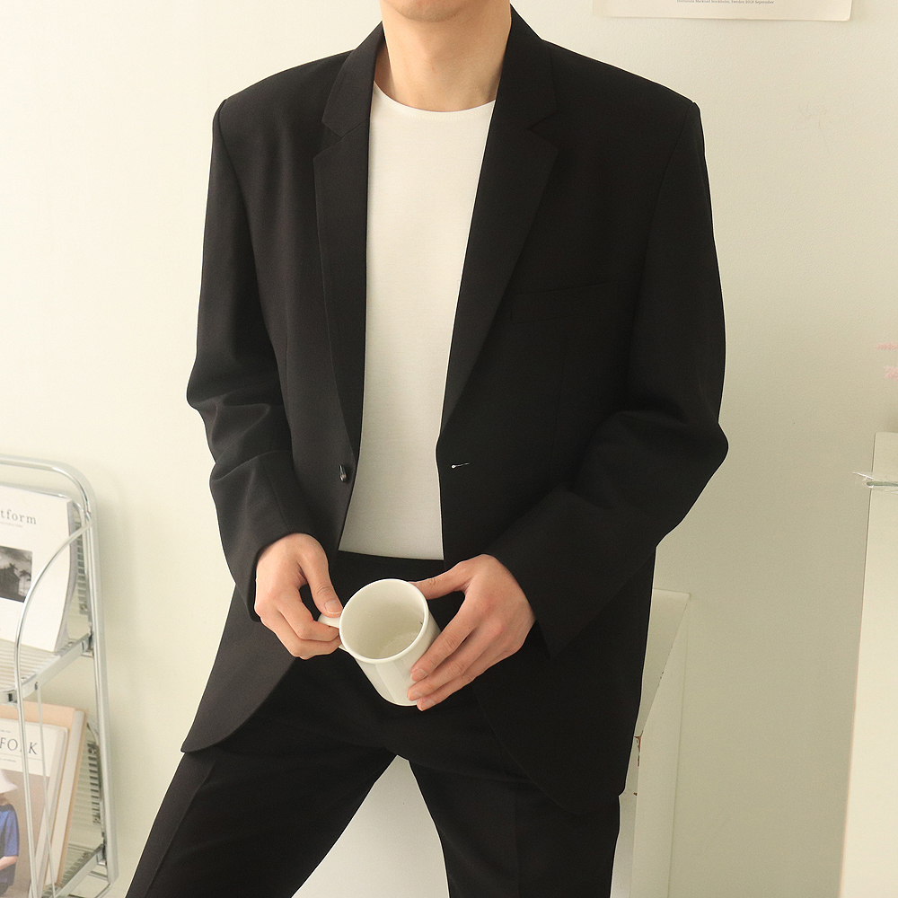 남자블레이저 정장마이 남성수트 링클프리 남자자켓 이미지 2