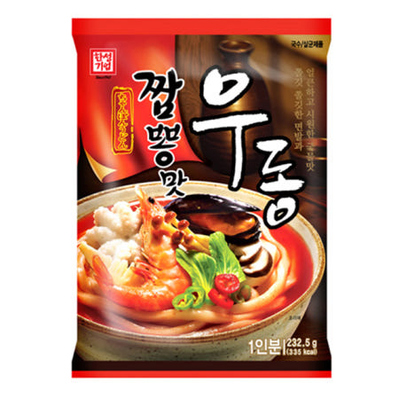 한성마트 얼큰 시원한 짬뽕맛 우동 1인분 232.5G
