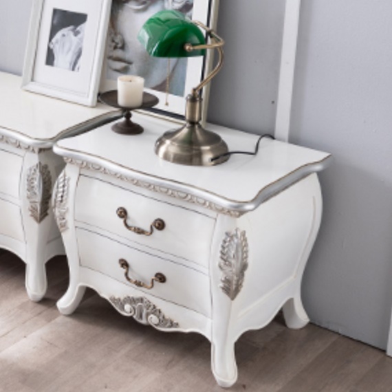엔틱협탁 서랍형 빈티지 협탁 서랍 고급 침대 인테리어 협탁 - 상품 이미지