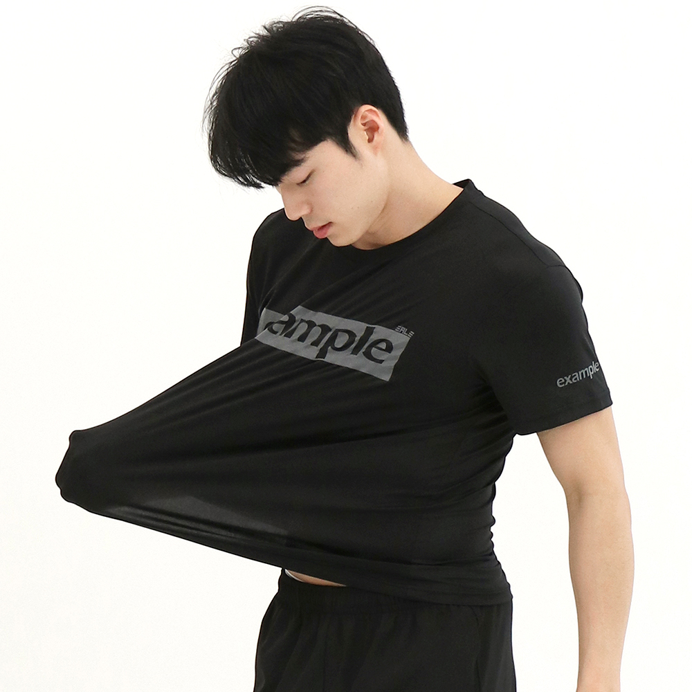 시그니처 여름 시원한 남녀공용 커플반팔티 오버핏티셔츠 - 상세 이미지 3