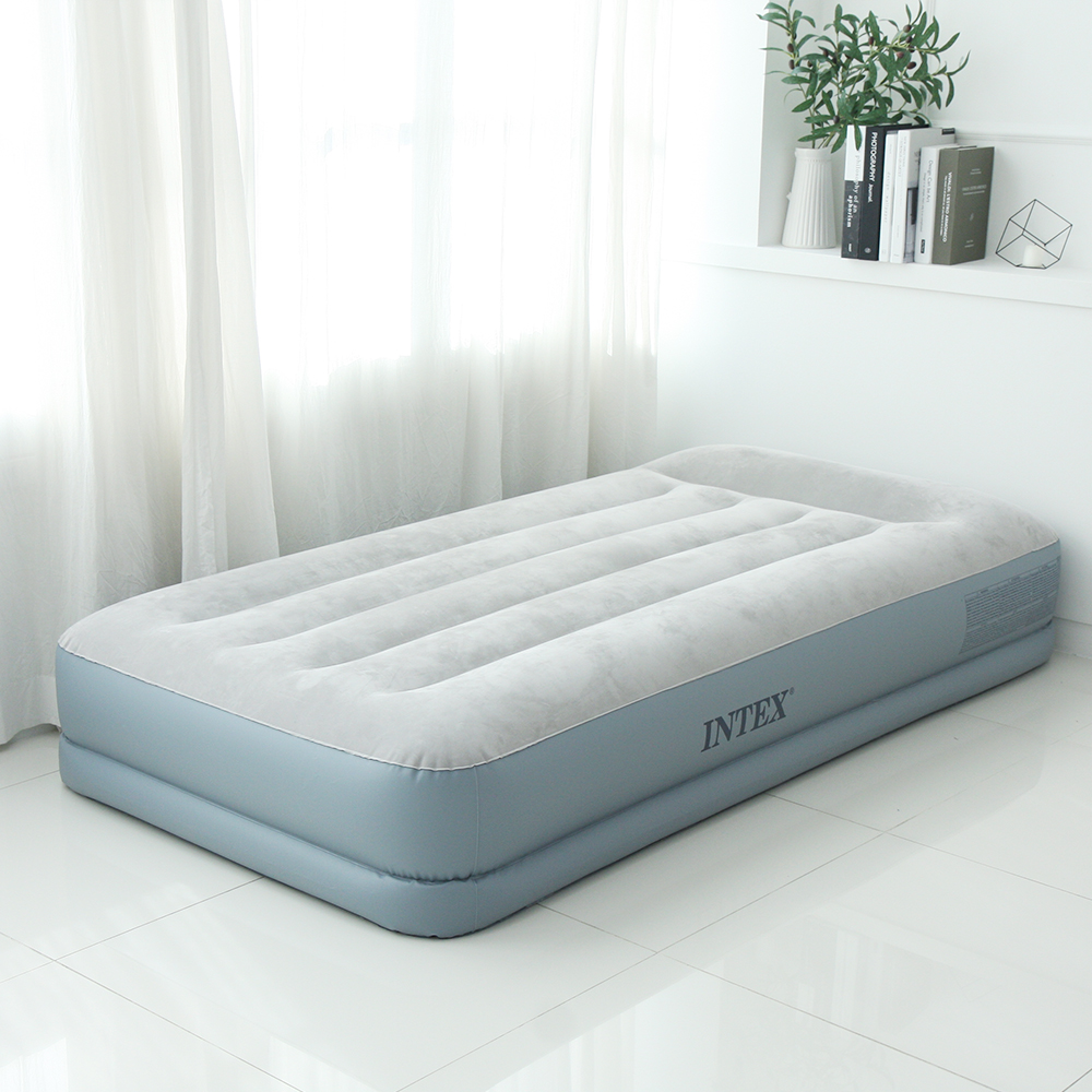 인텍스 펌프내장형 스탠다드 에어매트 캠핑매트 침대 캠핑용 휴대용 매트리스 퀸 가방
