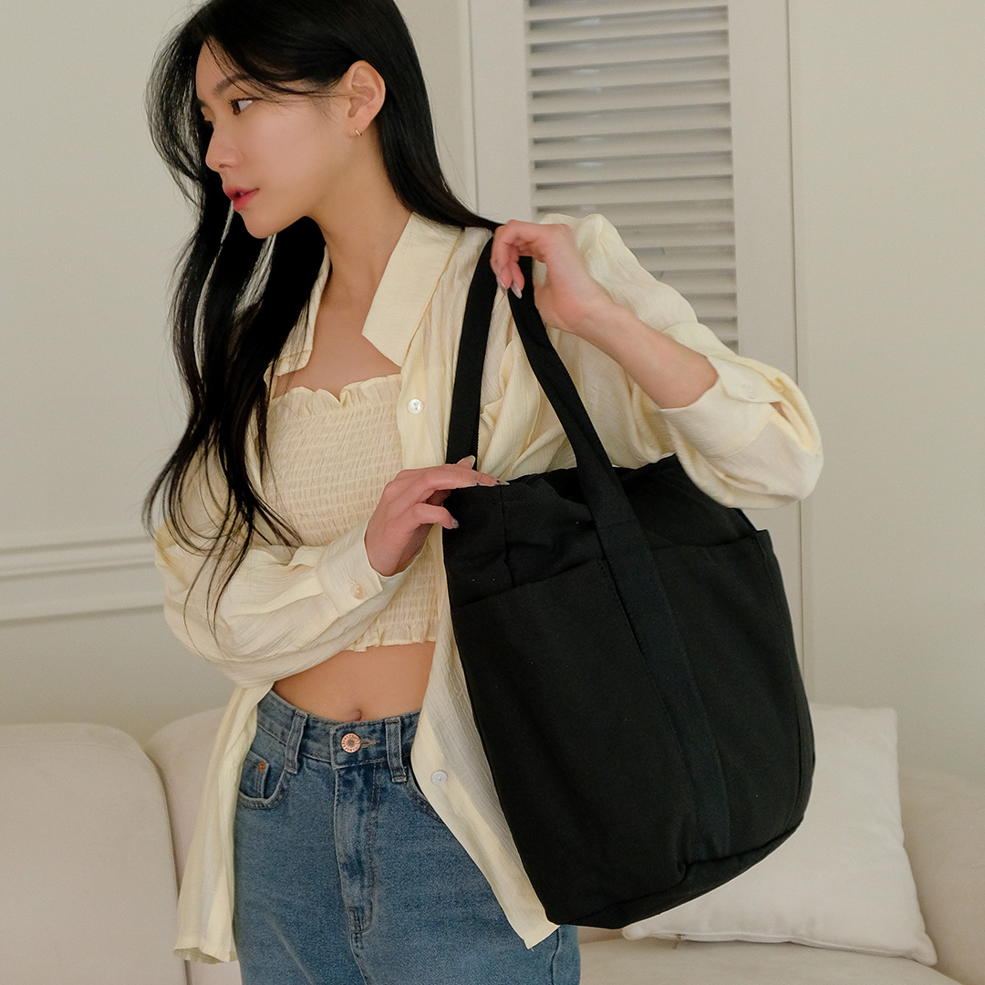 캔버스 텀블러백 보부상 여행 보조 가방 2color - 상세 이미지 3