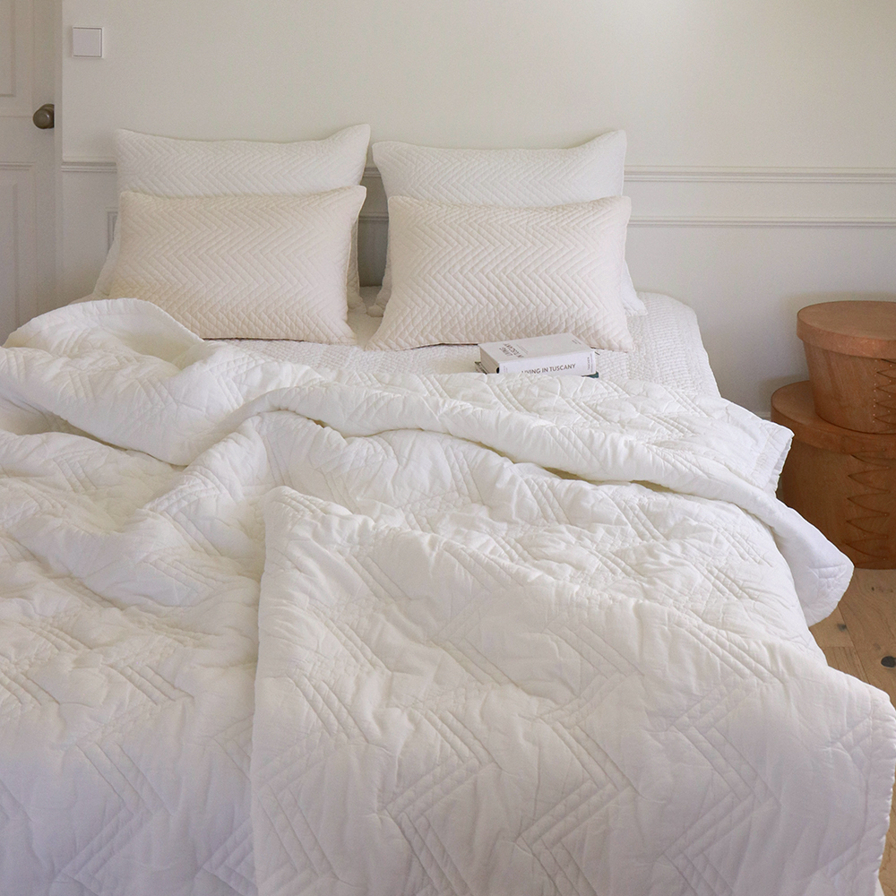 모제무드 트윌 60수 오가닉 순면 무형광 간절기 차렵이불 SS