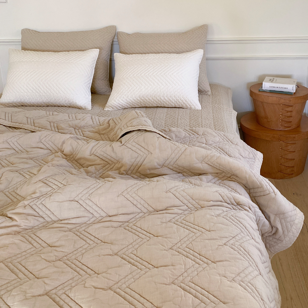 모제무드 트윌 60수 오가닉 순면 무형광 간절기 차렵이불 SS