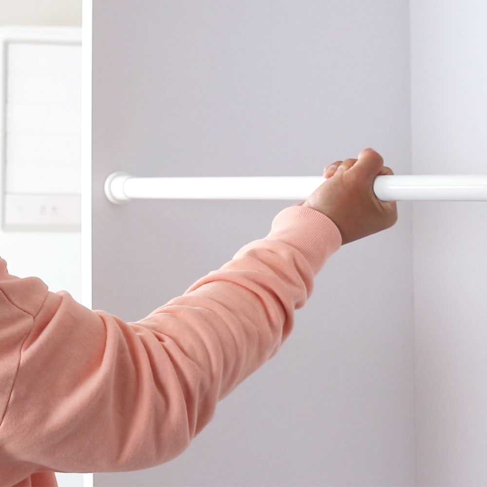 플레노 압축봉 무타공 커튼 천장 못없이 커튼봉 길이조절 블랙50-80cm