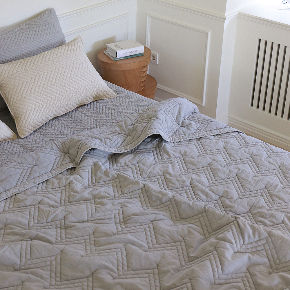 모제무드 트윌 60수 오가닉 순면 무형광 간절기 차렵이불 SS