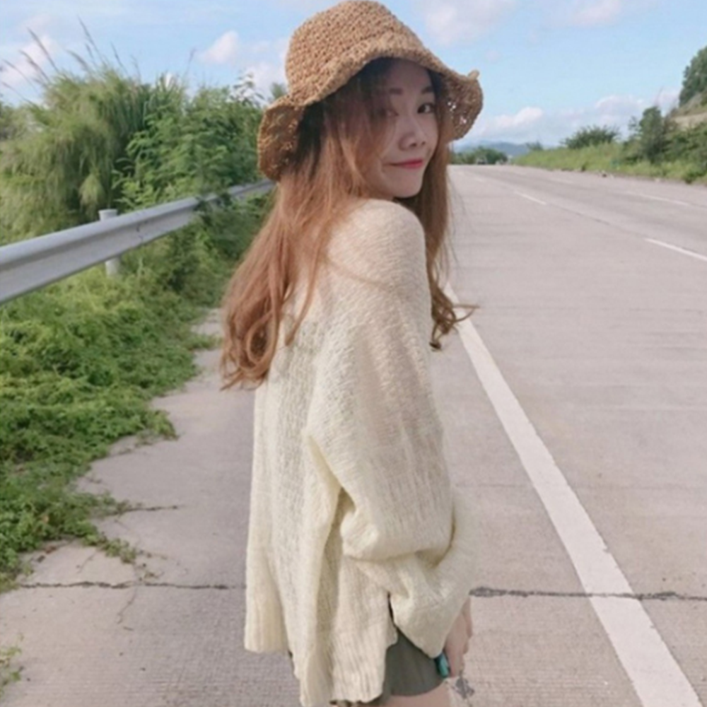 수영복겉옷 보세 단추없는 여름용 여행 휴양지 가디건 이미지 3