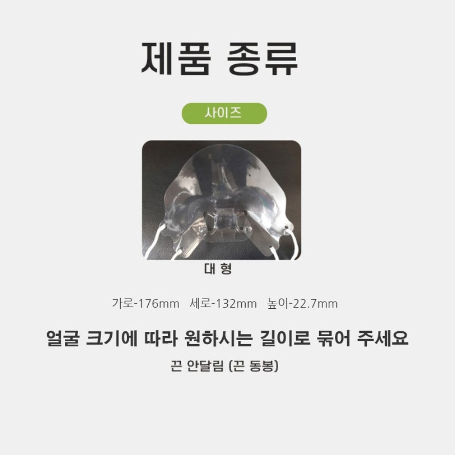 요리 마스크 위생용 급식 입가리개 주방용 주방 마스크 - 상세 이미지 3