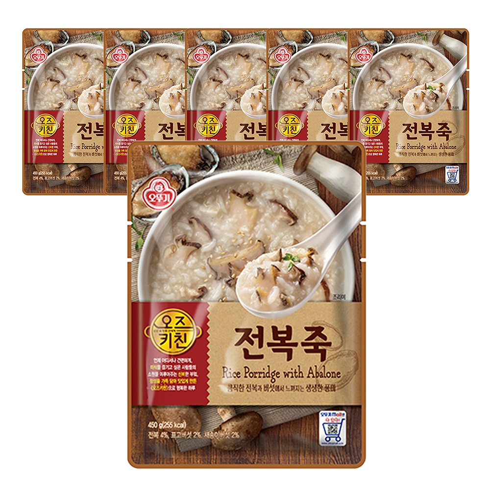 오뚜기 오즈키친 전복죽 450g 6개 - 상품 이미지