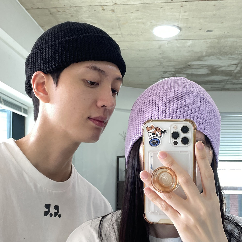 와플 여름비니 여름용 얇은 남자 여자 숏비니 항암 비니 모자