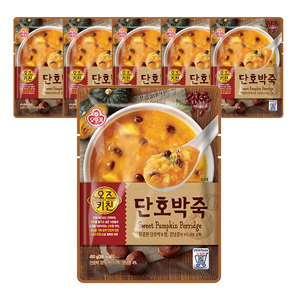 오뚜기 오즈키친 단호박죽 450g 6개 - 상품 이미지