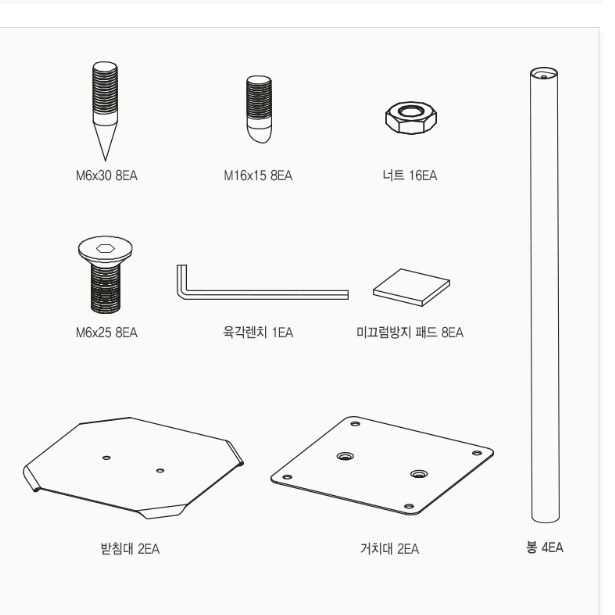 스피커 받침대 리어 스피커 스탠드 우퍼 스피커 거치대 - 상세 이미지 3