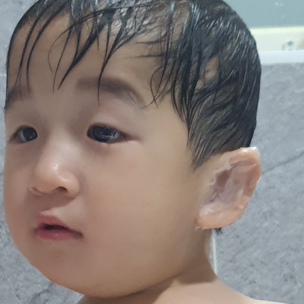 샴푸캡 어린이목욕방수스티커 아기머리감기기 귀방수 아기샤워캡