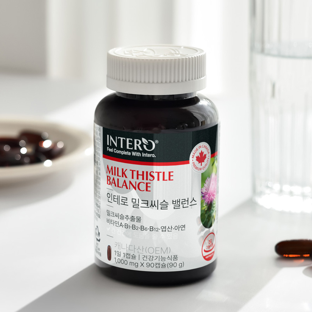 밀크씨슬 비타민B 1000 간 건강 간에좋은 남성여성 밀크티슬 리버케어 90캡슐, 1개 - 상세 이미지 5