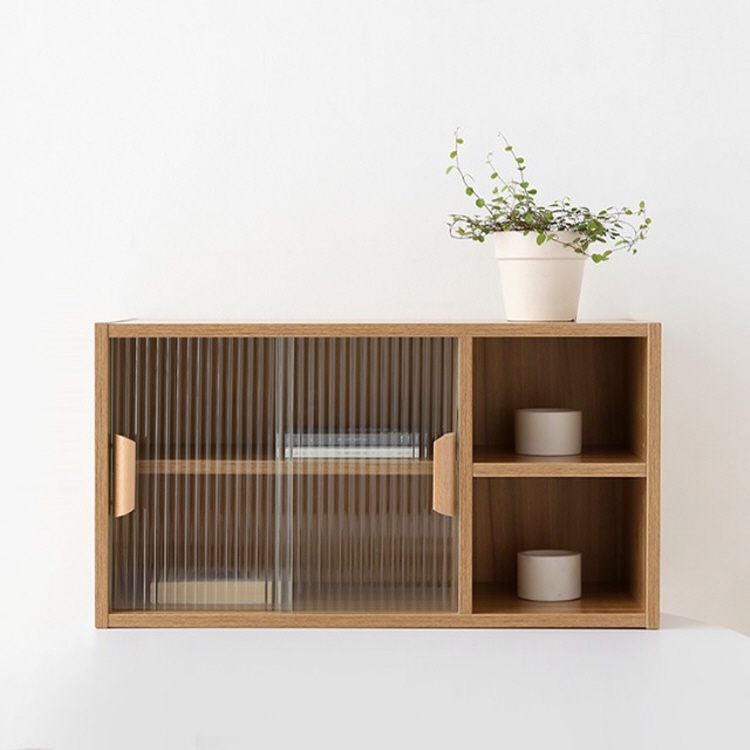 피크 2문 미니수납장 630 630mmx280mmx337mm, 2단, 라이트브라운 3801.0495 - 상세 이미지 2