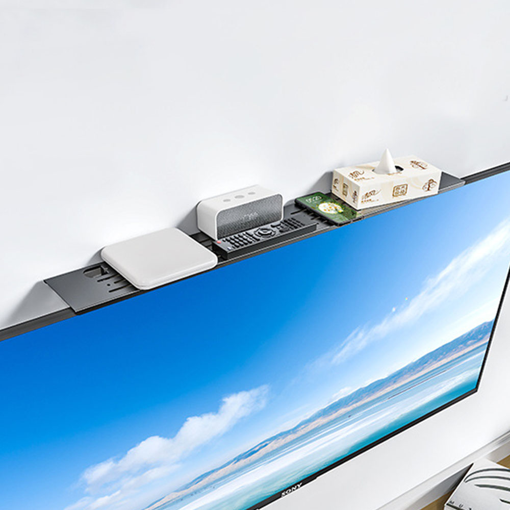 벽걸이 TV 위 선반 사운드바 브라켓 거치대 브라켓 선정리 세톱박스 받침대 60cm - 상품 이미지